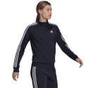 Bluza damska adidas Primegreen Essentials Warm-Up 3-Stripes SlimFit granatowa H48444