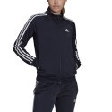 Bluza damska adidas Primegreen Essentials Warm-Up 3-Stripes SlimFit granatowa H48444