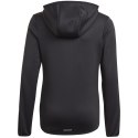 Bluza dla dzieci adidas Designed 2 Move 3-Stripes Hoodie czarno-biała GN1462