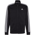 Bluza męska adidas Primegreen Essentials Warm-Up 3-Stripes czarna H46099