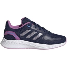 Buty dla dzieci adidas Runfalcon 2.0 K granatowo-fioletowe HR1413