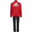 Dres dla dzieci adidas Essentials Track Suit czerwono-czarny HP0846