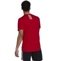 Koszulka męska adidas Primeblue Designed To Move Sport 3-Stripes Tee czerwona GM4318