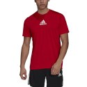 Koszulka męska adidas Primeblue Designed To Move Sport 3-Stripes Tee czerwona GM4318