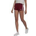 Spodenki adidas damskie Pacer 3-Stripes Knit Shorts czerwone HM3887