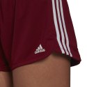 Spodenki adidas damskie Pacer 3-Stripes Knit Shorts czerwone HM3887