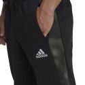 Spodnie męskie adidas Essentials Camo Print Fleece Pant czarne HL6929