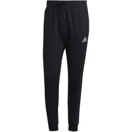 Spodnie męskie adidas Essentials Fleece Regular Tapered czarne HL2236