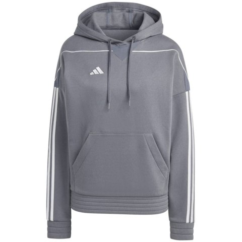 Bluza damska adidas Tiro 23 League Sweat Hoodie szara HZ3013