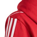 Bluza dla dzieci adidas Tiro 23 League Sweat Hoodie czerwono-biała HS3607