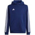 Bluza dla dzieci adidas Tiro 23 League Sweat Hoodie granatowo-biała HS3605