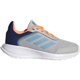 Buty dla dzieci do biegania adidas Tensaur Run 2.0 K szaro-granatowo-pomarańczowe HQ1265