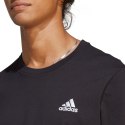 Koszulka męska adidas Essentials Jersey Embroidered Small Logo czarna IC9282