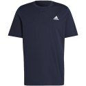 Koszulka męska adidas Essentials Jersey Embroidered Small Logo granatowa HY3404