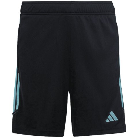 Spodenki dla dzieci adidas Tiro 23 Club Training czarno-błękitne IC1594