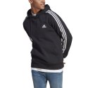 Bluza męska adidas Essentials French Terry 3-Stripes Hoodie czarna IC0435