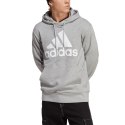 Bluza męska adidas Essentials French Terry Big Logo Hoodie szara IC9364