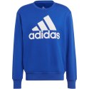 Bluza męska adidas Essentials French Terry Big Logo niebieska IC9325