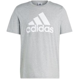 Koszulka męska adidas Essentials Single Jersey 3-Stripes Tee szara IC9350