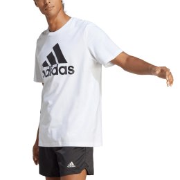 Koszulka męska adidas Essentials Single Jersey Big Logo Tee biała IC9349