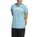 Koszulka męska adidas Essentials Single Jersey Linear Embroidered Logo Tee błękitna IC9287