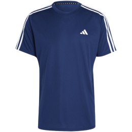 Koszulka męska adidas Train Essentials 3-Stripes Training Tee granatowa IB8152