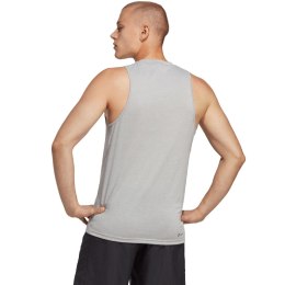 Koszulka męska adidas Train Essentials Feelready Training Sleeveless szara IC6950