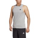 Koszulka męska adidas Train Essentials Feelready Training Sleeveless szara IC6950