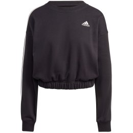 Bluza damska adidas Essentials 3-Stripes Crop czarna HR4926