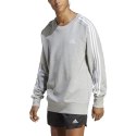 Bluza męska adidas Essentials French Terry 3-Stripes szara IC9319