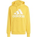 Bluza męska adidas Essentials French Terry Big Logo Hoodie żółta IC9834