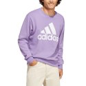 Bluza męska adidas Essentials French Terry Big Logo fioletowa IC9327