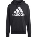 Bluza męska adidas Essentials Logo czarno-biała IC0440