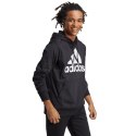 Bluza męska adidas Essentials Logo czarno-biała IC0440