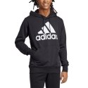 Bluza męska adidas Essentials Logo czarno-biała IC0440