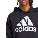 Bluza męska adidas Essentials Logo czarno-biała IC0440