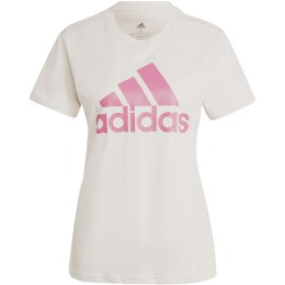 Koszulka damska adidas Loungewear Essentials Logo Tee kremowa IB9455