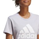 Koszulka damska adidas Loungwear Essentials Logo Tee fioletowa IC0633