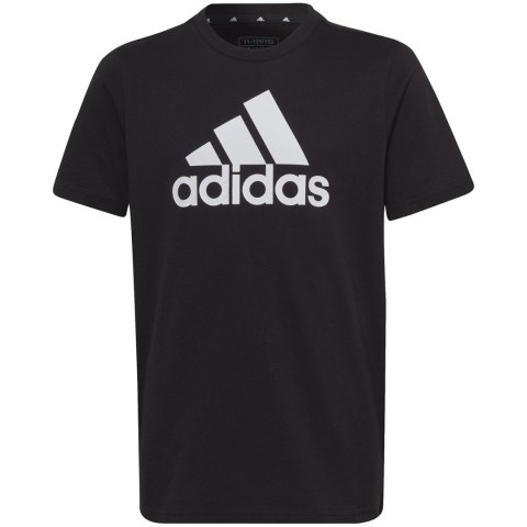 Koszulka dla dzieci adidas Essentials Big Logo Cotton Tee czarna IC6855