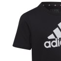 Koszulka dla dzieci adidas Essentials Big Logo Cotton Tee czarna IC6855