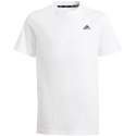 Koszulka dla dzieci adidas Essentials Small Logo Cotton Tee biała IB4093