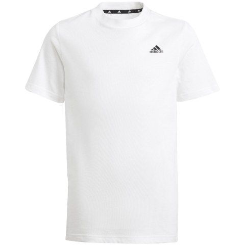 Koszulka dla dzieci adidas Essentials Small Logo Cotton Tee biała IB4093