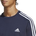 Koszulka męska adidas Essentials Single Jersey 3-Stripes Tee granatowa IC9335