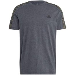 Koszulka męska adidas Essentials Single Jersey 3-Stripes Tee szara IC9344