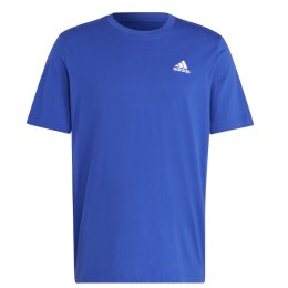 Koszulka męska adidas Essentials Single Jersey Embroidered Small Logo Tee niebieska IC9284