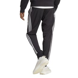 Spodnie męskie adidas Aerorady Essentials Tapered Cuff Woven 3-Stripes czarne IC0041