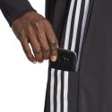 Spodnie męskie adidas Aerorady Essentials Tapered Cuff Woven 3-Stripes czarne IC0041