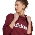 Bluza damska adidas Essentials Linear bordowa IL3342