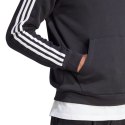 Bluza męska adidas Essentials Fleece 3-Stripes 1/4-Zip czarna HZ6235