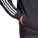 Bluza męska adidas Essentials Fleece 3-Stripes Full-Zip czarna IB4029